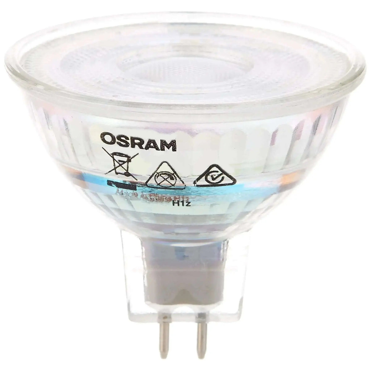 Osram MR16 LED spot lamp, 4.5W, 12V, 400 lm, warm white; clear glass reflector with two-pin base UAE