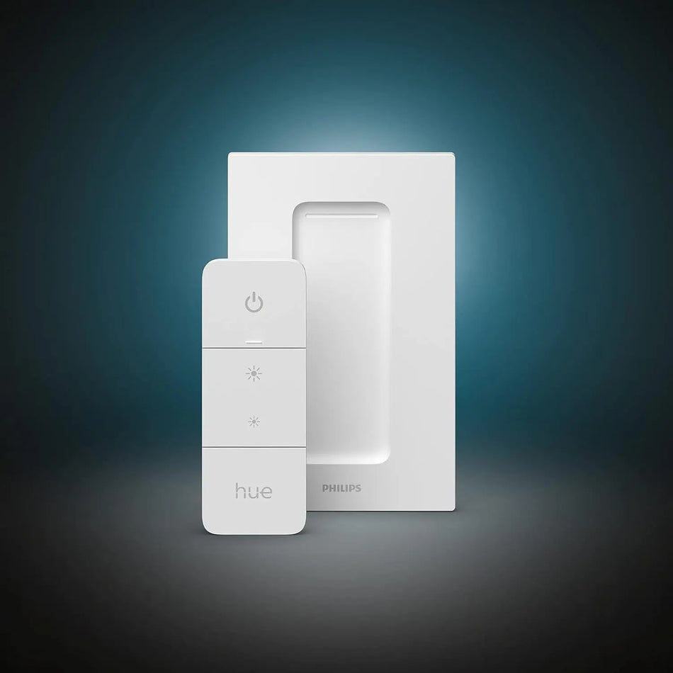 Philips Hue Dimmer Switch mounted on wall