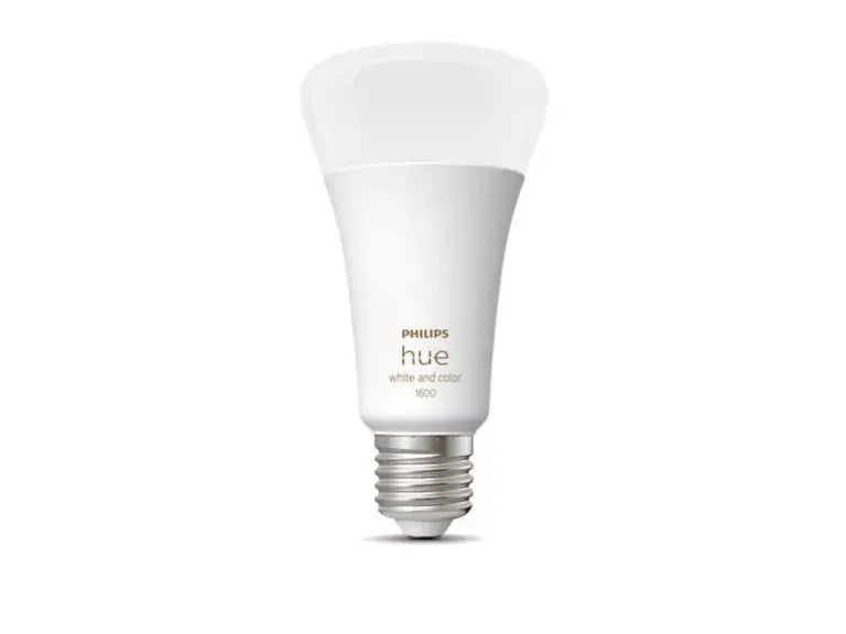Philips Hue E27 1600lm White and Colour Ambiance smart bulb front view