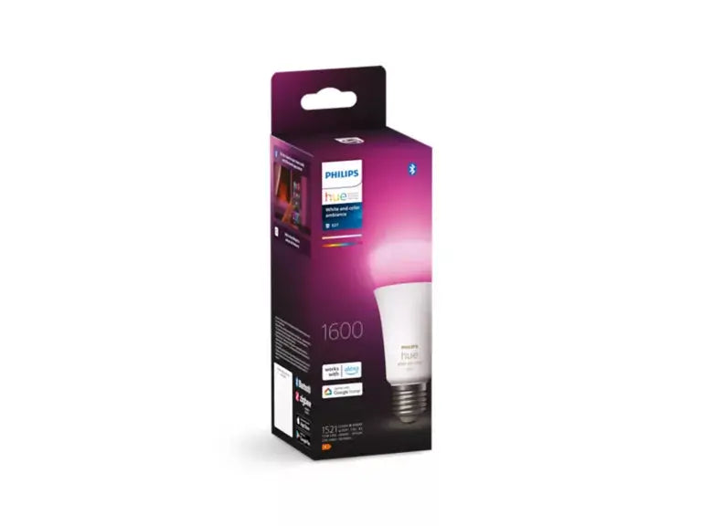 Philips Hue E27 1600lm White and Colour Ambiance official packshot
