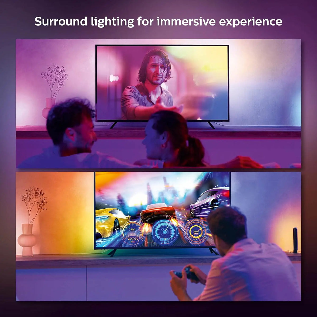 Philips Hue Play Gradient Lightstrip 65 inch home entertainment application