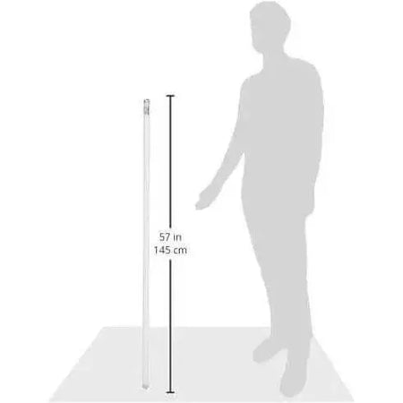 Philips TL-D fluorescent tube 36W 54-765 Cool Daylight shown upright beside a person silhouette for scale. UAE
