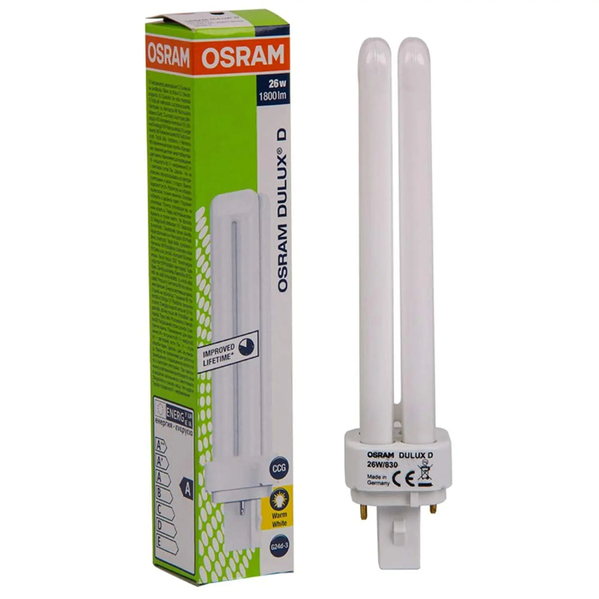 Osram Dulux-D 26W 2-Pin G24d-3 CFL Lamp Osram
