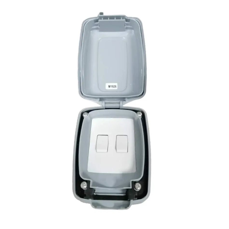 MK Masterseal Compact 10A 2 Way Weatherproof Switch, 86402GRY MK Electric