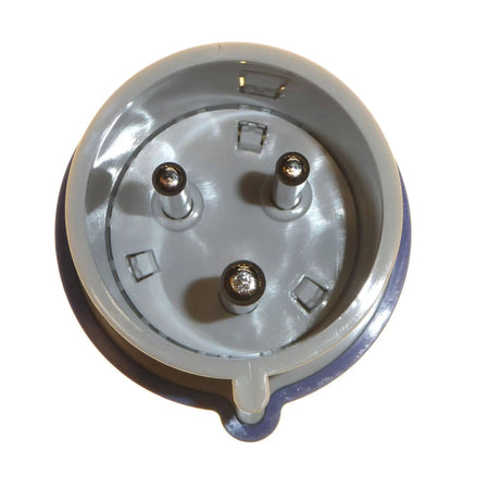 Gewiss GW60015H straight plug 32A 2P+E IP44/IP54 blue housing with circular base and three visible pins UAE