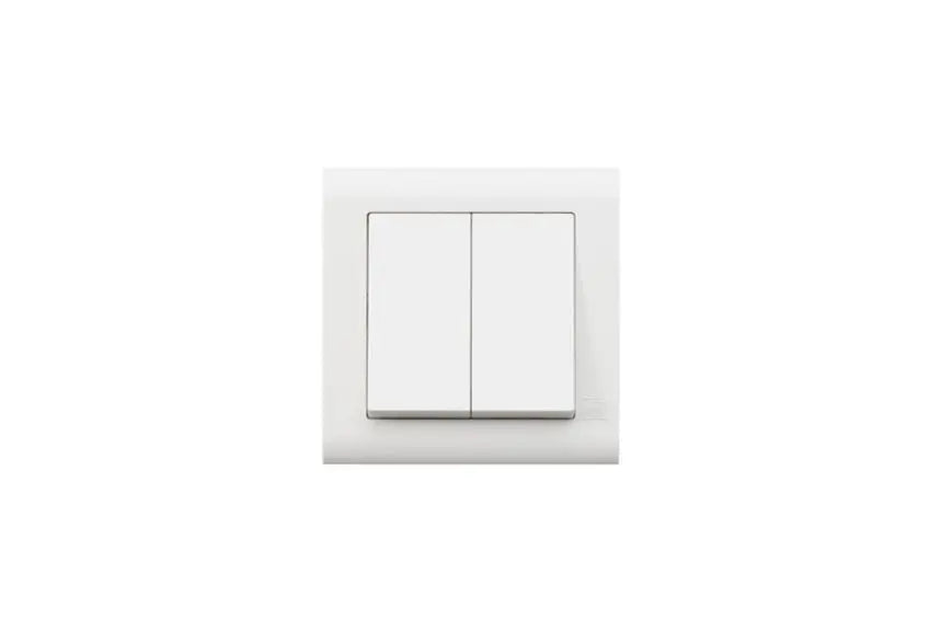 MK Essentials 20AX 2G 1WAY SP Switch - Wide Rocker MV4788WHI MK Electric