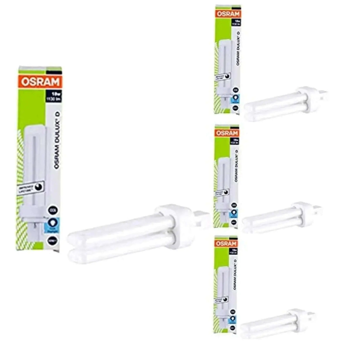 Osram Dulux-D 18W 2Pin G24d-2 CFL lamp, 1200 lm, in Osram packaging UAE