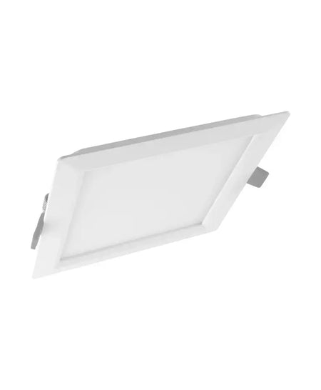 Ledvance LED square slim panel downlight, white 6-inch, 15W with mounting clip